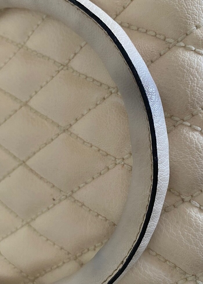 bej deri çanta - Görsel 2