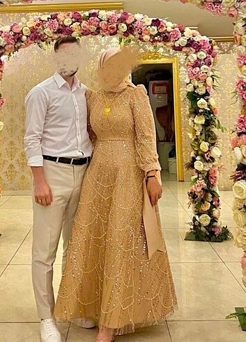 38 Beden Gold abiye kiralık ????