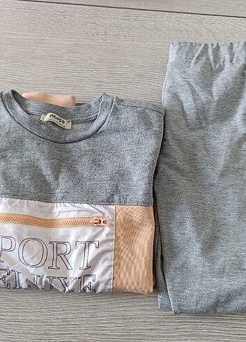 9 Yaş Beden gri Renk Panço Kız Çocuk Sweatshirt