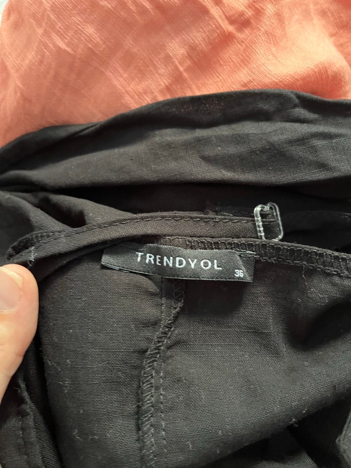 Milla Siyah V Yaka Plaj Elbise - Görsel 2