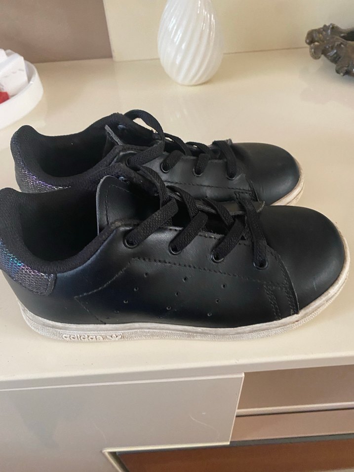 Siyah Erkek Çocuk Spor Ayakkabı Velcro - Görsel 3