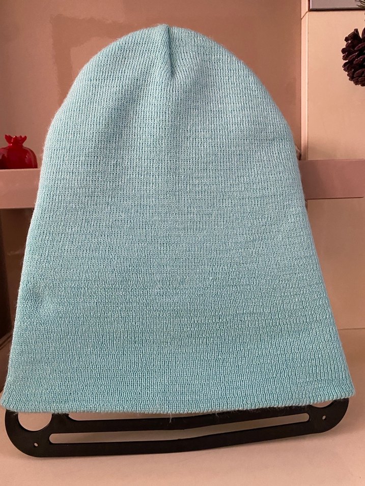 Mavi Örgü Kadın Bere - Görsel 3