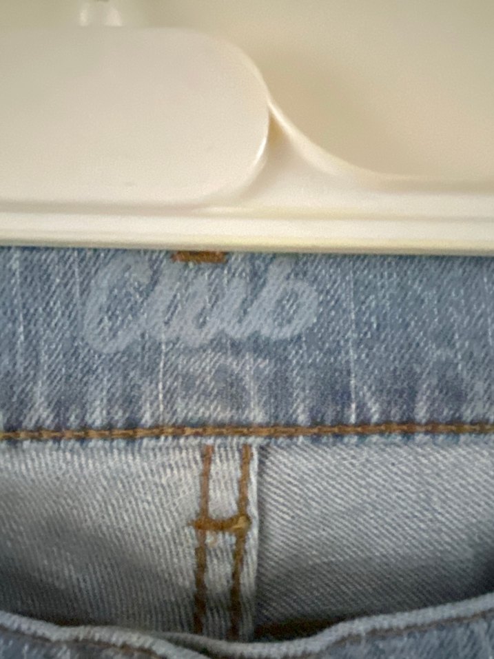 Gri Düğmeli Kadın Denim Pantolon - Görsel 2