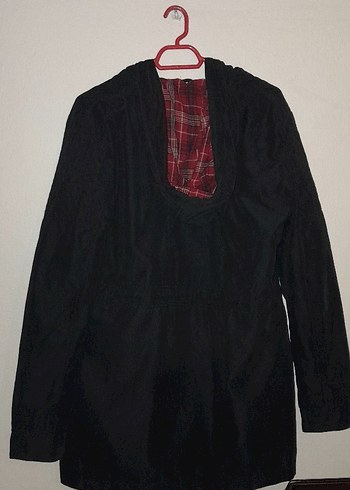 Defacto Siyah Kadın Street Wear Midi Ceket