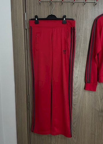 ADİDAS Kırmızı Fermuarlı Kadın Eşofman Takımı - Görsel 5