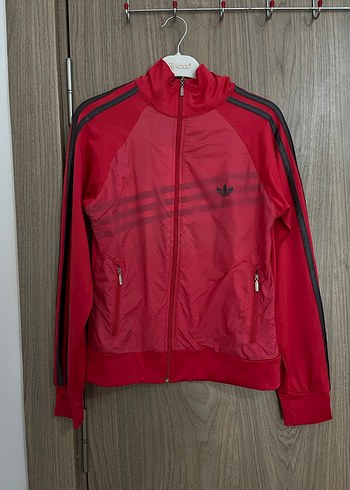 ADİDAS Kırmızı Fermuarlı Kadın Eşofman Takımı - Görsel 2