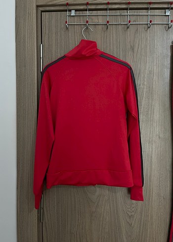 ADİDAS Kırmızı Fermuarlı Kadın Eşofman Takımı - Görsel 4