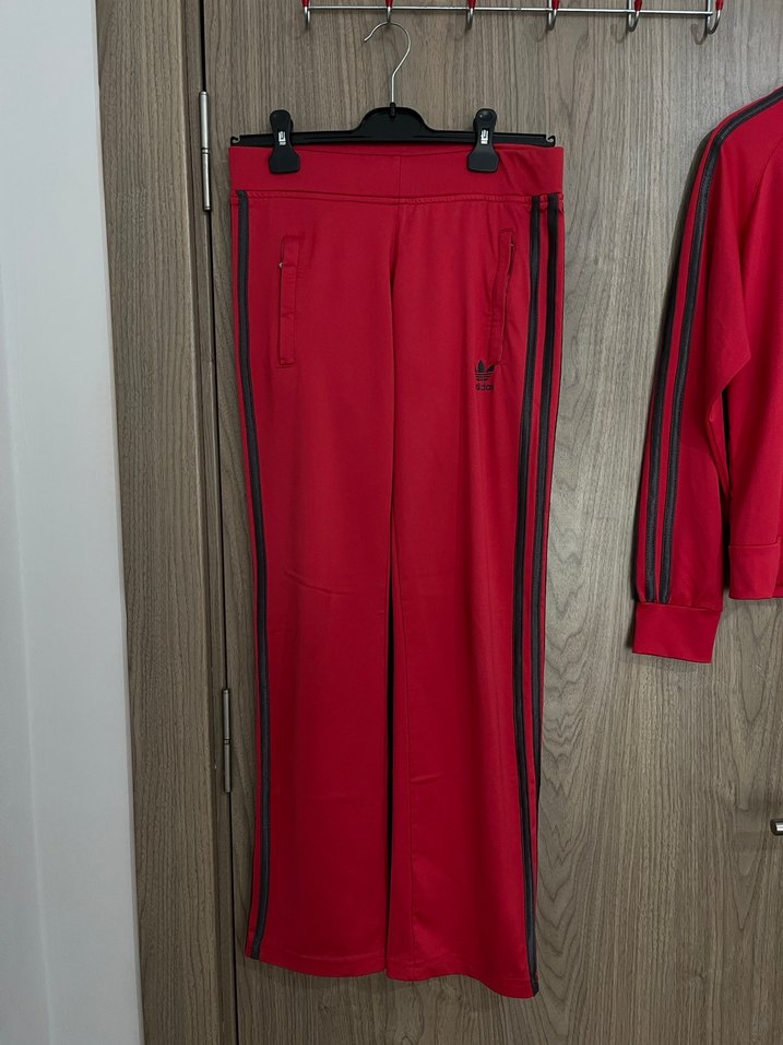 ADİDAS Kırmızı Fermuarlı Kadın Eşofman Takımı - Görsel 5