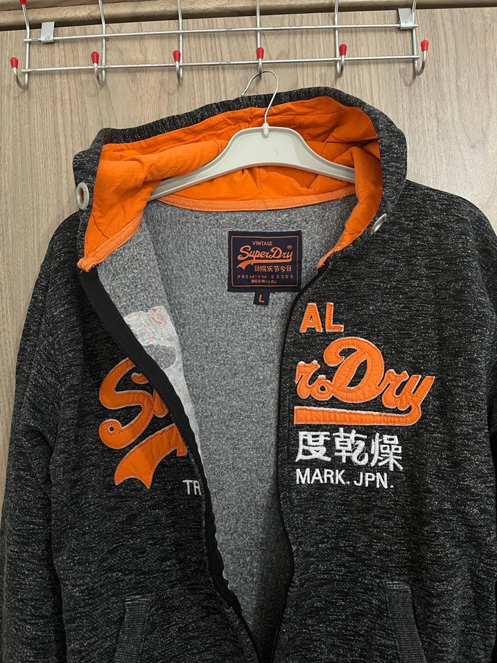 Superdry Gri Fermuarlı Sweatshirt - Görsel 2