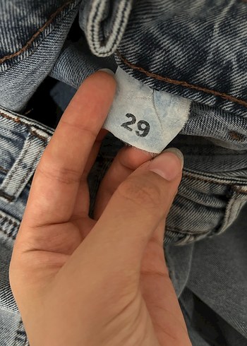 Kargo Pantolon Yüksek Bel Gri Bol Kesim Midi Kadın Kot Pantolon - Görsel 2