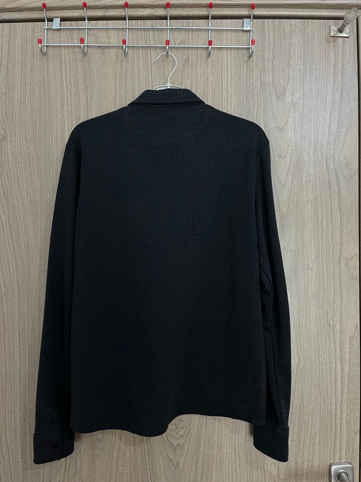 Gri Uzun Kollu Regular Fit Keten Gömlek - Görsel 3