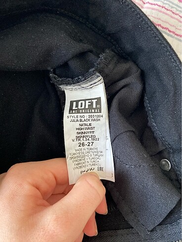 Loft Siyah kot pantolon mom