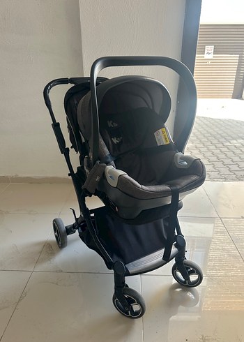 Kraft Gri Bebek Arabası ve Oto Koltuğu Seti