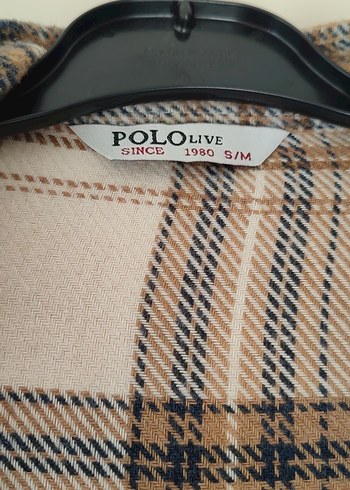 Bej Ekose Pamuklu Düğmeli Kadın Gömlek - Görsel 3