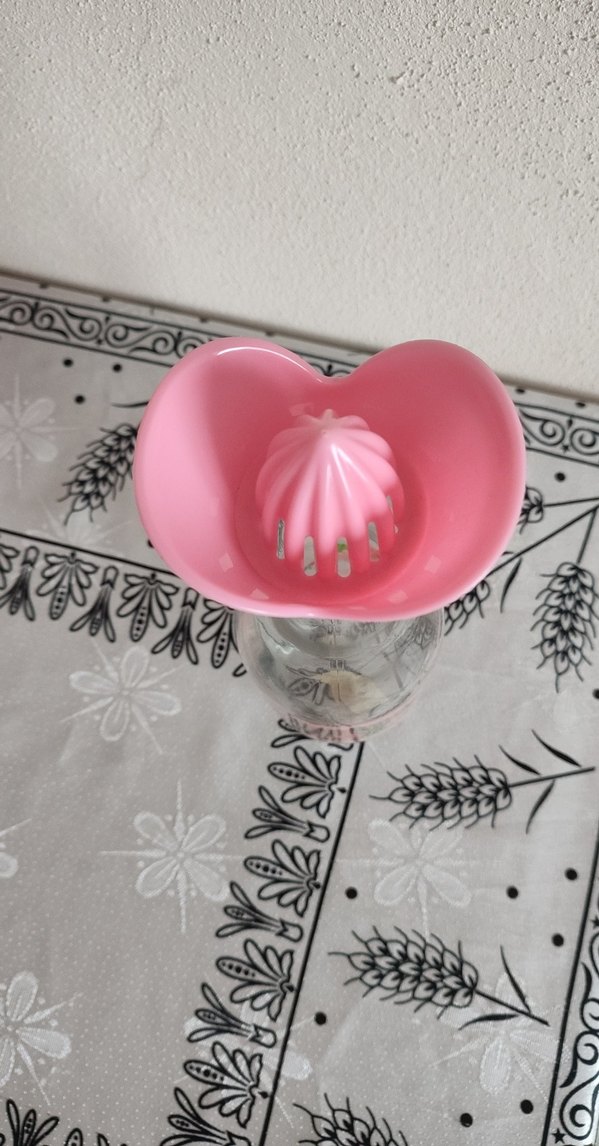 Pastel Pembe Dekoratif Cam sürahi - Görsel 2