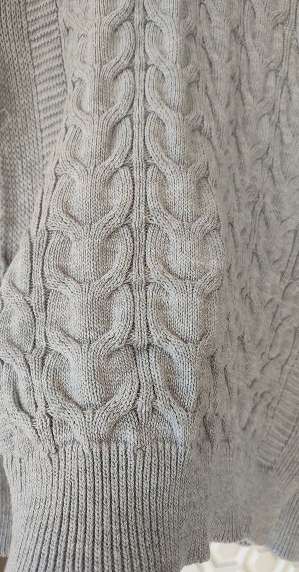 Gri Örgü Kadın Süveter Yelek - Görsel 2