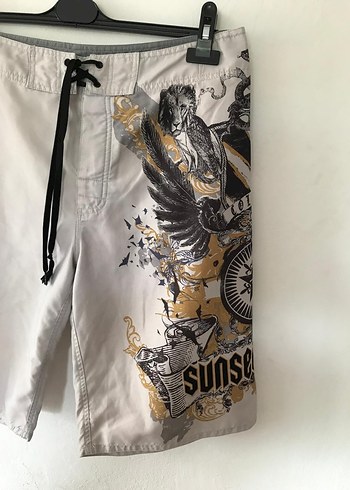 Gri Baskılı Erkek Şort - Görsel 4