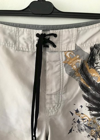 Gri Baskılı Erkek Şort - Görsel 3