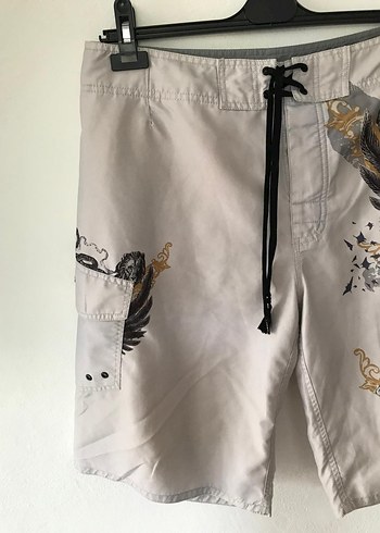 Gri Baskılı Erkek Şort - Görsel 2