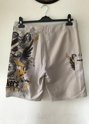 Gri Baskılı Erkek Şort - Görsel 5