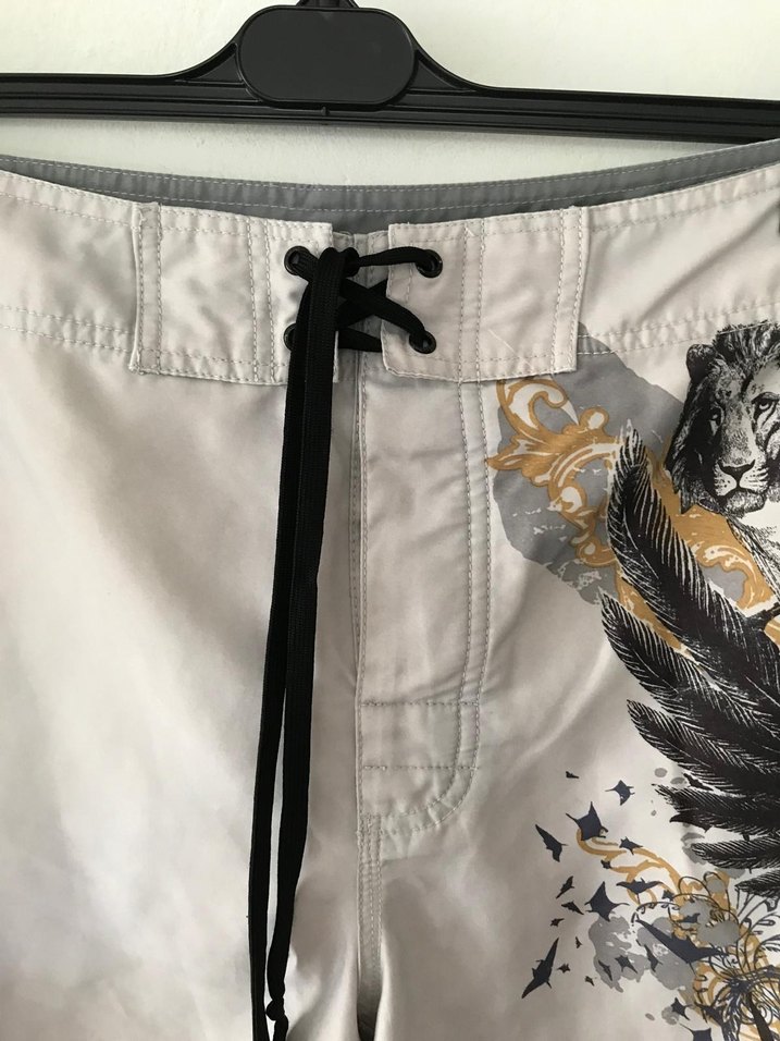 Gri Baskılı Erkek Şort - Görsel 3