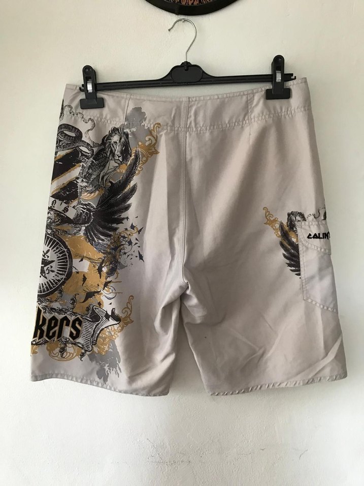 Gri Baskılı Erkek Şort - Görsel 5