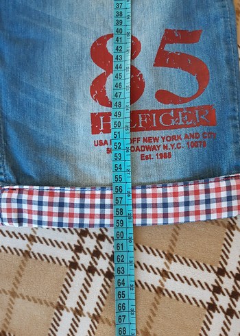 Orijinal Erkek Mavi Denim Bermuda Kot Şort - Görsel 10