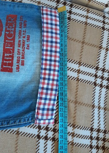 Orijinal Erkek Mavi Denim Bermuda Kot Şort - Görsel 12