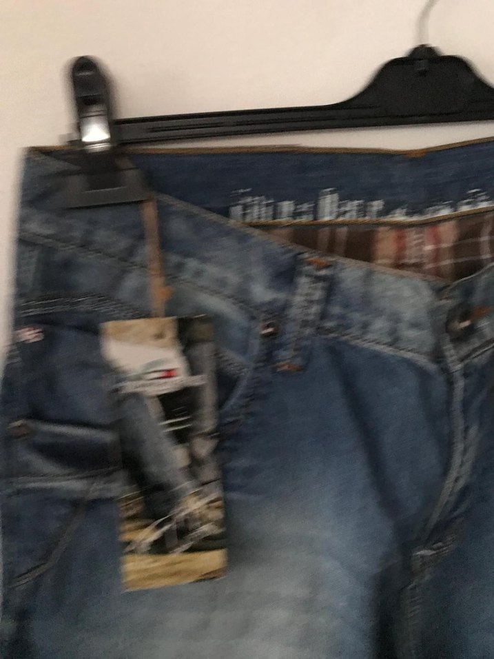 Orijinal Erkek Mavi Denim Bermuda Kot Şort - Görsel 4