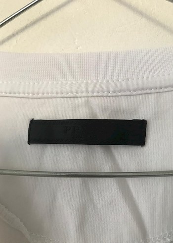 Beyaz Baskılı Oversize Erkek Tişört - Görsel 9