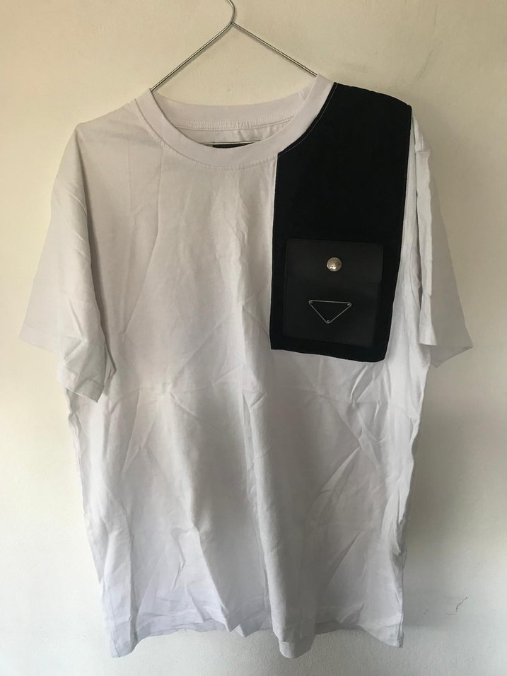 Beyaz Baskılı Oversize Erkek Tişört - Görsel 3