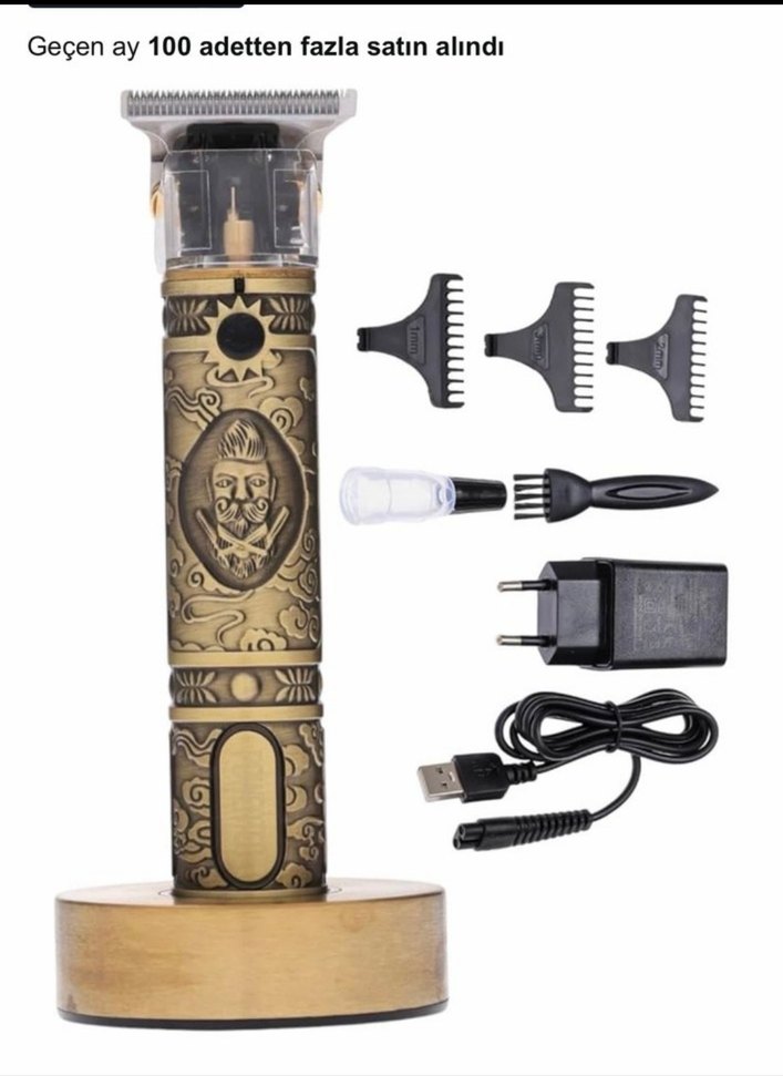 Powertec TR-1818 Profesyonel Şarjlı Altın Renk Traş Makinesi - Görsel 2