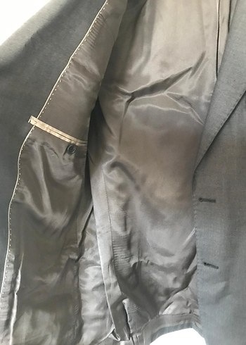 Klasik Kesim Gri Erkek Takım Elbise Ceketi - Görsel 8