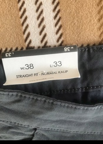 38 - 33 Gri Erkek Regular Fit Ofis Pantolonu - Görsel 8