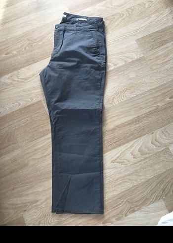 38 - 33 Gri Erkek Regular Fit Ofis Pantolonu - Görsel 6