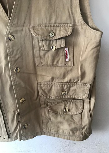 Bej Düğmeli Erkek Avcı  Yelek - Görsel 5