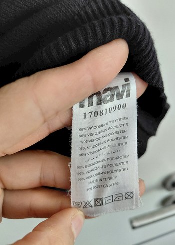 s Beden mavi kadın kazak