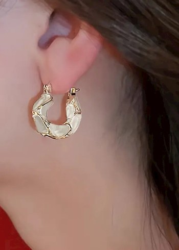 Diğer Beyaz Elegant Küpe
