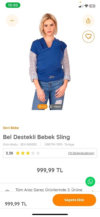 Beden Bebek sling
