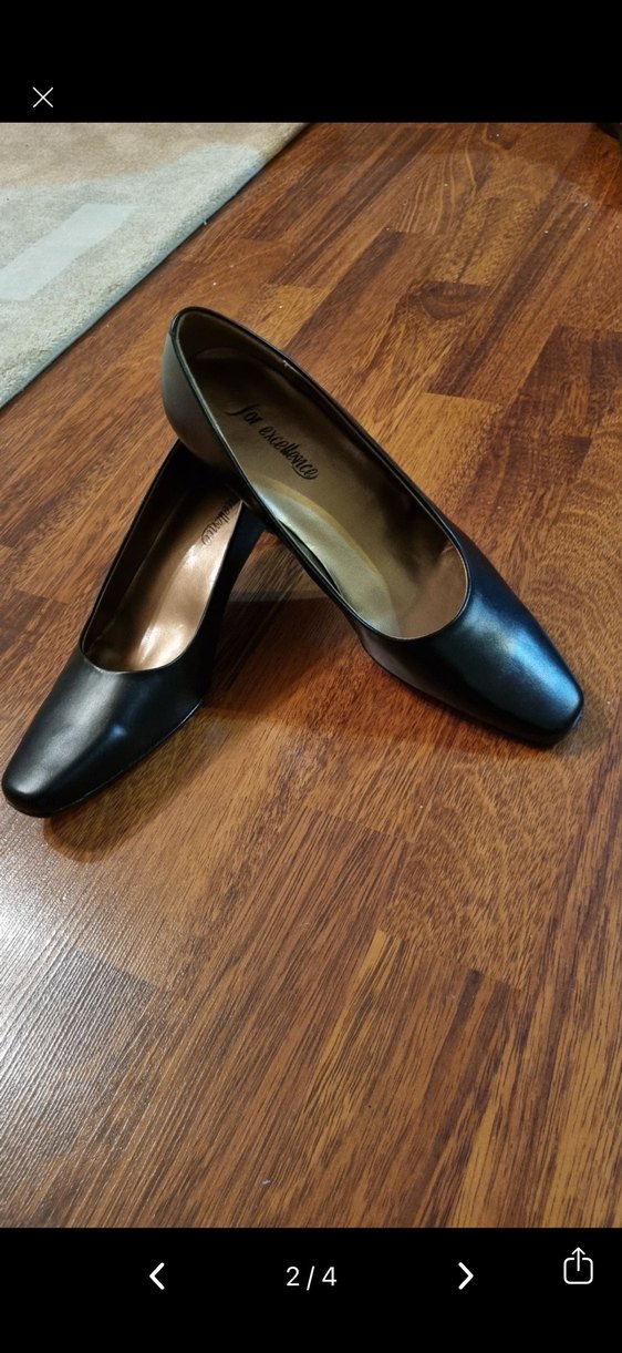 38 numara siyah deri ayakkabı - Görsel 2