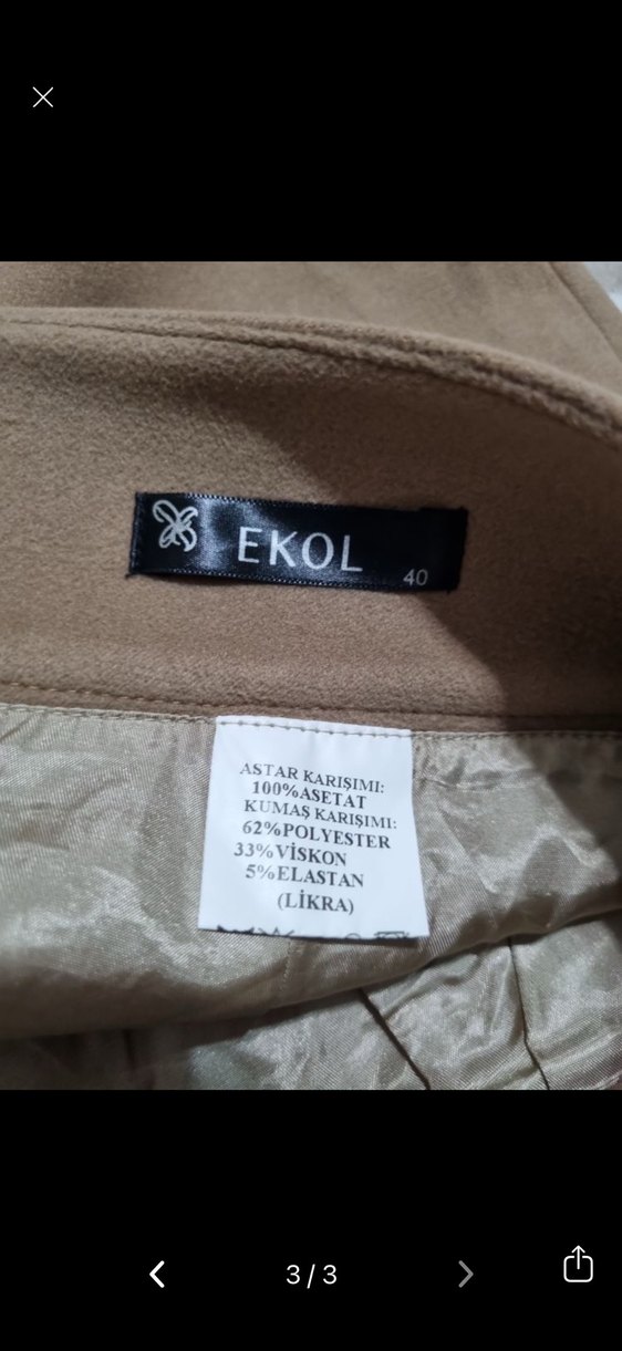 Ekol marka kaşe etek - Görsel 3