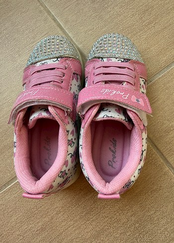 Pembe Payetli Kız Çocuk Spor Ayakkabı - Görsel 6