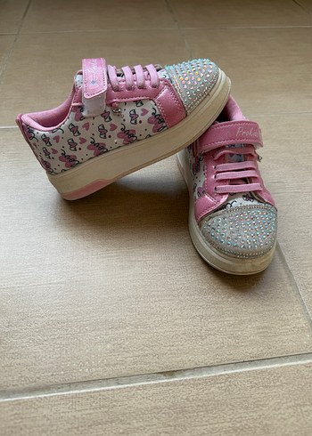 Pembe Payetli Kız Çocuk Spor Ayakkabı - Görsel 2