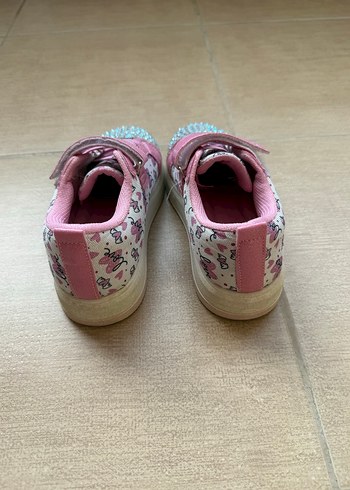 Pembe Payetli Kız Çocuk Spor Ayakkabı - Görsel 4