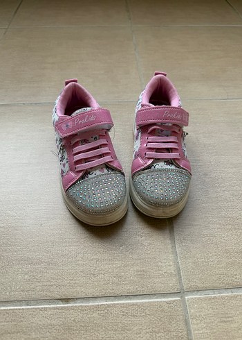 Pembe Payetli Kız Çocuk Spor Ayakkabı - Görsel 3