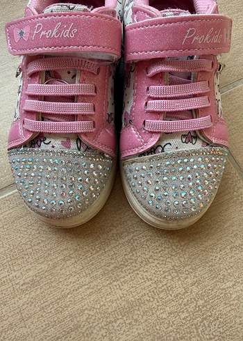 Pembe Payetli Kız Çocuk Spor Ayakkabı - Görsel 7