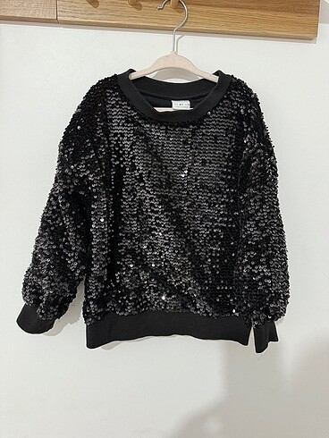 6 Yaş Beden Zara pullu cocuk sweatshirt 6-7 yas