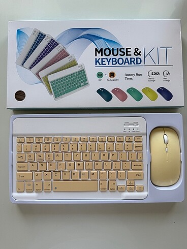 Renkli Klavye ve Mouse Seti