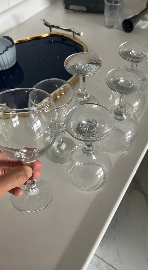 Şeffaf Ayaklı Cam Bardak Seti - Görsel 2