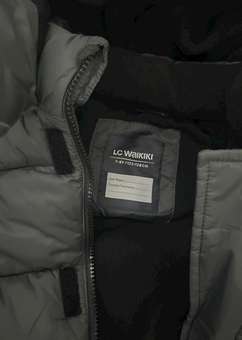 Çocuk Siyah Lc wakiki kaban , Fermuarlı, Rahat Kesim 7 8 yaş ço - Görsel 5